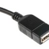 Kabel USB Złącze A USB B Złącze B USB A dł. 150mm Przewód USB USB 2.0 kolor: Czarny