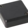 ABS miniature enclosure, (L x W x H) 40 x 40 x 15 mm, black (RAL 9005), IP54, 1551QBK