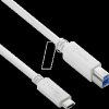 IS2310-005 USB 5 Gb/s-Kabel, C Stecker auf B Stecker, 0,5 m