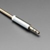 Adafruit 3.5mm Stereo Male/Male Cable - Gold Metal - 1 meter long