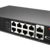 Switch Poe Eiflex Ei-H1108pll 8Xpoe 10Xfe 2Xuplink Niezarządzalny,...