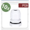 Quadrios 24CA405 Cable gland PG9 Polyamide White 10 pcs