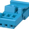 Socket, unequipped, 3 pole, straight, 1 row, blue, 3-1718346-1