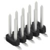 Pin header, 10 pole, pitch 2 mm, angled, black, SLY8SMD06210Z