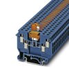Listwa zaciskowa rozłączna Phoenix Contact poziomy: Pojedynczy 24 → 10AWGŚruba UDK 4-MTK-P/P BU 16A 630 V