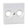 MERTEN Płytka czołowa do gniazd antenowych 2 otwory S.M. biała MTN4122-0319 SCHNEIDER ELECTRIC