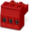Socket, 3 pole, pitch 5 mm, straight, red, 1511786
