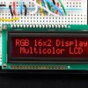 RGB backlight negative LCD 16x2 + extras (RGB on black)