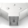 Akcesoria do koryt kablowych Stal nierdzewna 304 Zatyczka przednia rozgałęzienia T 50 x 50mm RS PRO