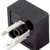 Złącze wtykowe do zaworu elektromagnetycznego, wersja C, serii 230 czarny Ilość styków:3+PE binder Zawartość: 1 szt.