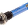 Lampka kontrolna do montażu panelowego 24V dc, niebieska 6mm LED Czarny Końcówka lutownicza RS PRO