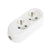 Gniazdo przenośne 2-krotne z uziemieniem GN-270 białe T-10464 Plastrol