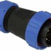 SPP2910-9WW Wtyk 9 pin (4+5) na kabel (13-16mm) okrągły, zakręcany, wodoodporny - gwint wewnętrzny (25A)