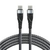 Kabel przewód USB-C PD 200cm everActive CBB-2PDG Power Delivery 2.0 z obsługą szybkiego ładowania 3A/20V 60W