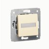 CARIVA Wyłącznik zwierny przycisk z uchwytem etykiety 12V kremowy 773712 LEGRAND