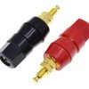 GNIAZDO BANANOWE JXZ052 JXZ053 (KOMPLET CZERWONE + CZARNE) (ZLBAN-052-053)