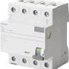 Siemens 5SV36466KL Wyłącznik różnicowoprądowy A 4 styki 63 A 0.3 A 400 V
