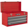 Sealey AP9243BB Tool Chest 3 Drawer Portable with Ball Bearing Slides - Red/Grey
