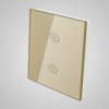TouchMe Duży panel szklany, żaluzjowy, złoty TM727G