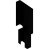 Clip-on heatsink, (L x W x H) 3.3 x 13 x 30 mm, 60 K/W, black anodized, KK 32