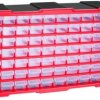 Organizer ścienny z 70 szufladkami czerwony ASR-6015