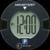 PD1-DE-BLACK KFZ - Electric parking disk, P-Disc NO1, black