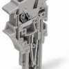 1-wire end module, spring-clamp connection, 0.25-4.0 mm², 1 pole, 24 A, 6 kV, gray, 2022-181