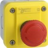 Emergency stop, unlit, 250 V, 1 Form A (N/O) + 1 Form B (N/C), XALEK1702