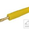 Wtyk bananowy 2mm;25.205.3;żółty; 10A;60V;lutowany;Amass
