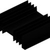 Extruded heatsink, (L x W x H) 100 x 120 x 32 mm, 3 to 1.6 K/W, black anodized, 10018845