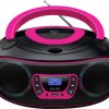 Radio-CD Denver TDB-212P DAB+, DAB, FM czarny, różowy