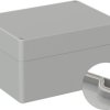 ABS enclosure, (L x W x H) 160 x 120 x 90 mm, light gray (RAL 7035), IP66, 5U330800