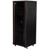 Szafa Stojąca Rack 19 22U 600X800mm Drzwi Szklane Czarna Neku Flr + Wyposażenie