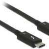 Thunderbolt™ 3 (40 GB/s) Kabel USB-C™ wtyczka - pasywna wtyczka 0,5 m 5 A. czarny