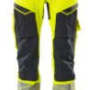Mascot Workwear 19279-510 Żółty, Granatowy Impregnowany Spodnie robocze Hi Vis 41 in