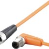 ifm Electronic EVT466 Linia połączenia złącze męskie kątowe, złącze żeńskie proste 0.3 m Ilość pinów: 3, 5 1 szt.