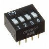 Omron A6E-4101-N DIP Switch Sliding 4 Pole Through Hole