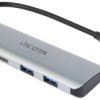 Koncentrator wieloportowy Dicota D32061 USB-C® (USB 3.2 Gen 2).