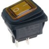 Przełącznik hermetyczny KCD2Y-12VDC 20A;podśw.żółty;6.3mm;ON-OFF;