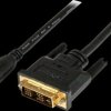 HDCDVIMM2M Cable, Mini HDMI Male to DVI-D Male, 2 m