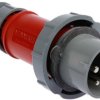 Złącze przemysłowe - zasilające 32A Wtyczka 400 V 3P + N + E Męski MENNEKES Czerwony Montaż na kablu IP67