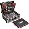 kwb 370680 wheeled toolbox 175-piece with EVA foam aluminium case