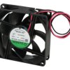 Wentylator; EE80252BX-000U-A99; 80x80x25mm; kulkowe; 24V; DC; 1,97W; 76,5m3/h; 40dB; 82mA; 3600RPM; 2 przewody; Sunon; RoHS; 10÷