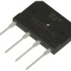 Mostek prostowniczy; GBJ2510; 25A; 1000V; płaski; przewlekany (THT); typ FM 30x20x3,5mm; KINGTRONIC; RoHS
