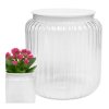 Doniczka LANTERN - Plastikowa Transparentna 8,8cm