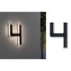 Paulmann 79845 Solar House Number Light Black Solar-Powered Warm White