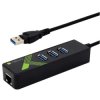 Adapter karta sieciowa USB 3.0 na RJ45, hub 3xUSB 3.2 IDATA USB-ETGIGA-3U2