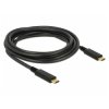 Delock 83325 USB-C cable USB 2.0 USB-C plug to USB-C plug 3m Black