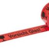 HEAD Taśma sygnałowa Tekst nadruku: Vorsicht Glas (D x S) 60 m x 50 mm PP 66 m