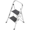 Hailo 4393-801 K70 Aluminium Folding Step Stool, 270cm, Silver/Black